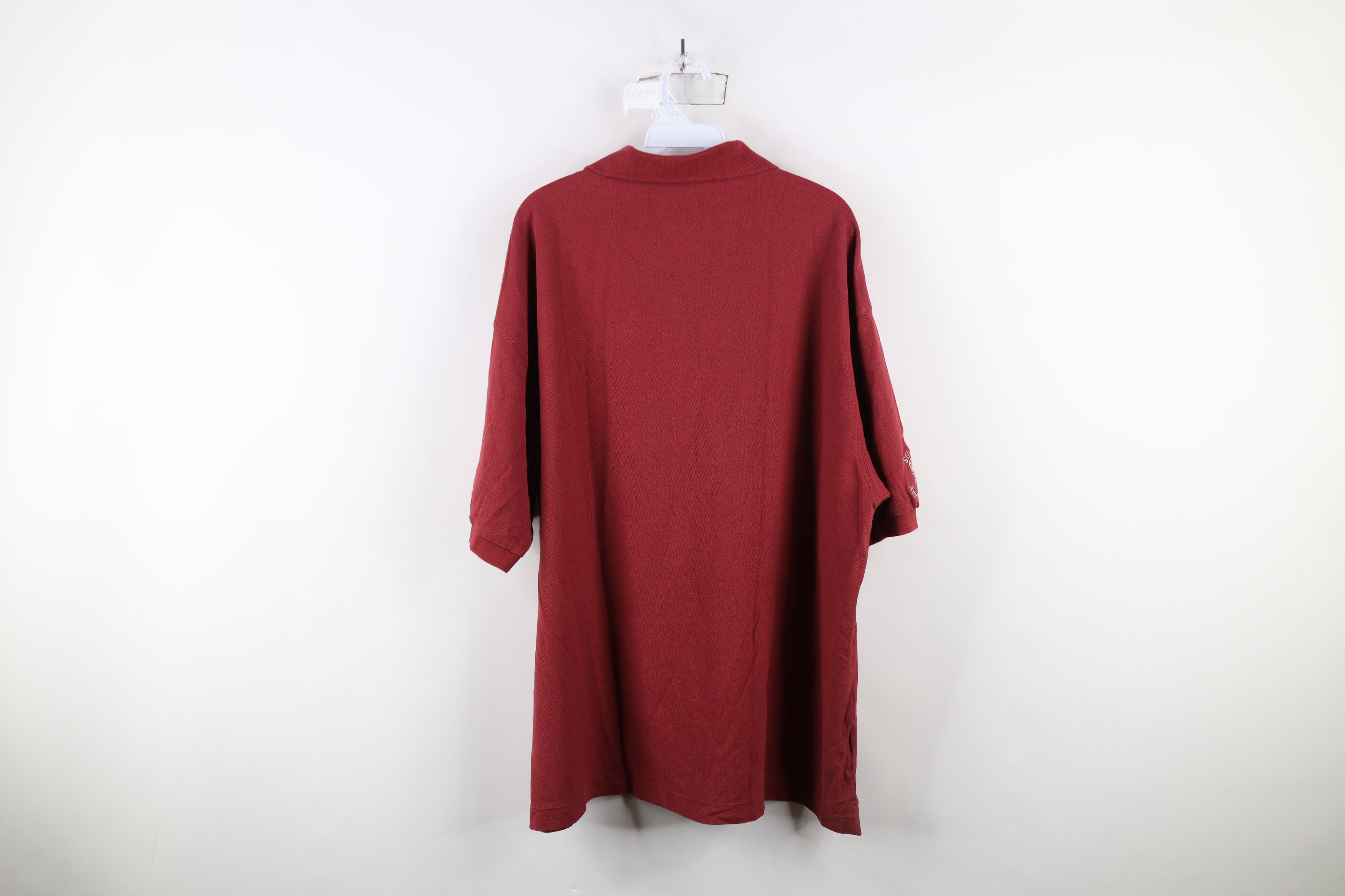 Nike × Vintage Vintage Nike Golf Scott Mini Swoosh Golf Polo Shirt Red Size US XXL / EU 58 / 5 - 12 Thumbnail