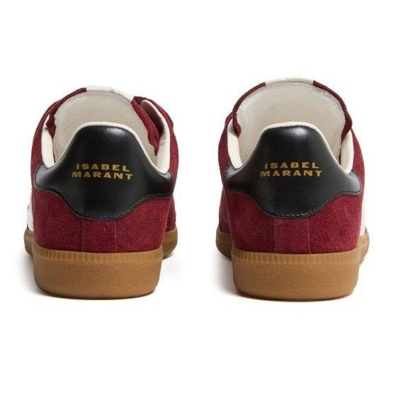 ISABEL MARANT Beth Red Velvet Suede Sneakers New & Authentic