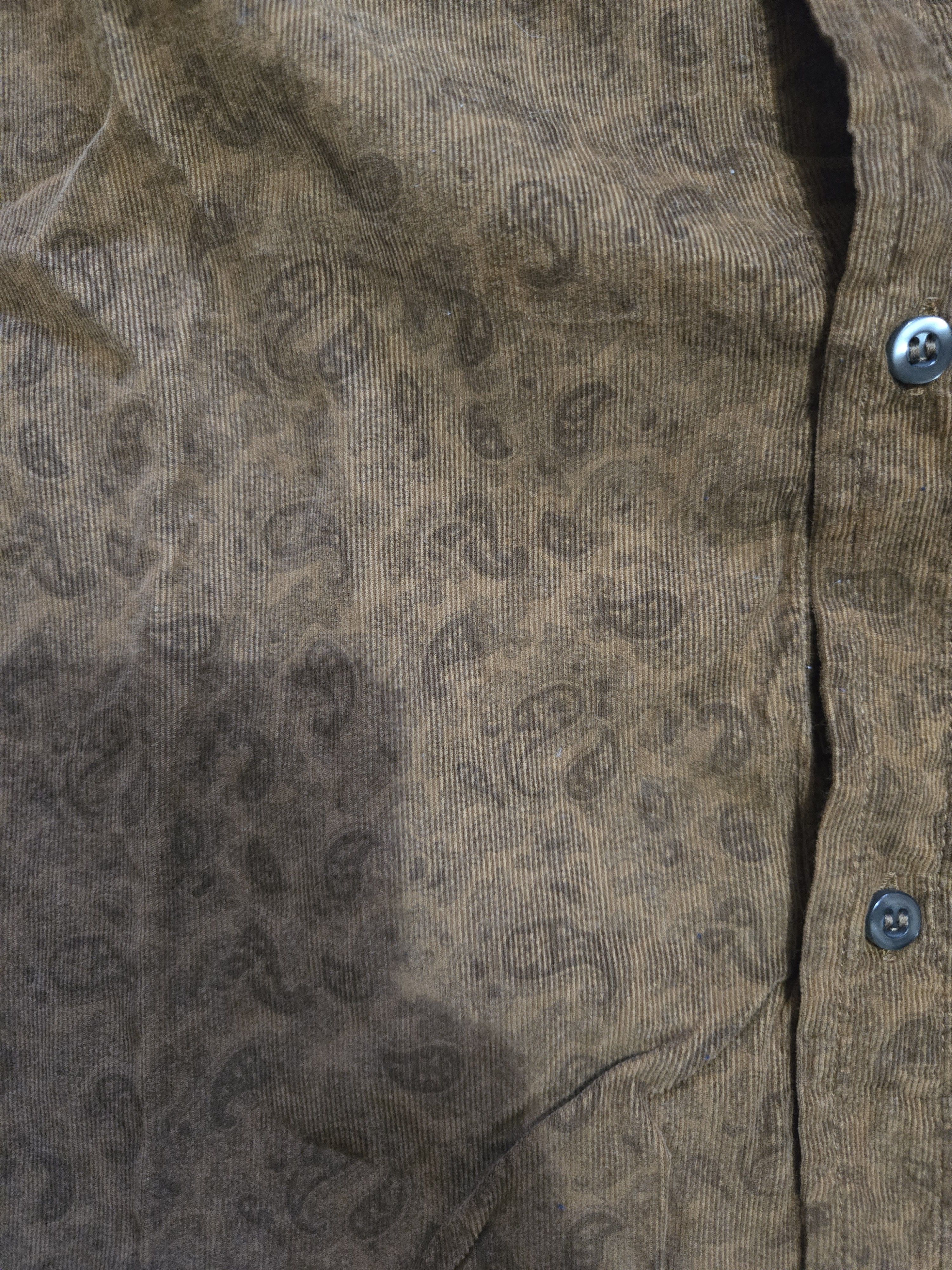 C.P. Company CP Company L/XL Paisley Corduroy Dress Brown Button Up Shirt Size US L / EU 52-54 / 3 - 2 Thumbnail