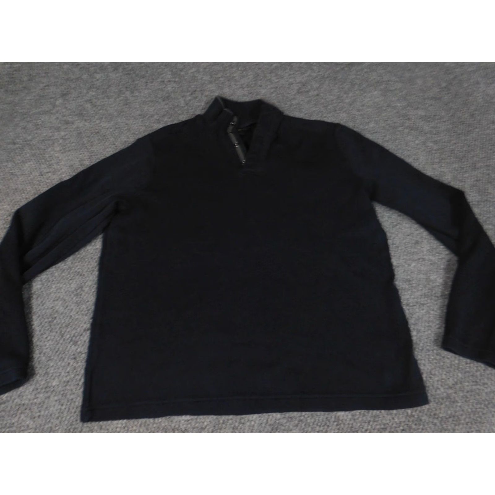 Vintage Lachlan Mens Sweater XL Blue Crew Neck Pullover Cable-Knit Stretch Quilted Long Sleeve Regular Knit Cotton 1/4 Zip Fall Walking Size US XL / EU 56 / 4 - 2 Thumbnail