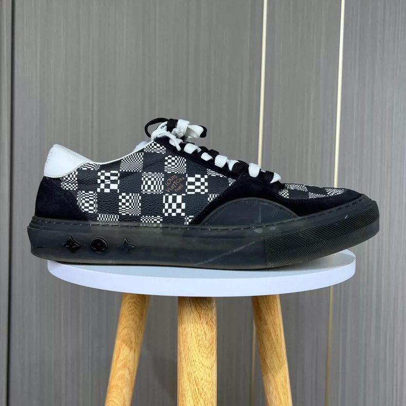 Louis Vuitton Louis Vuitton Ollie Series Black Checkered Sneakers-2506 Size US 7 / EU 40 - 2 Thumbnail