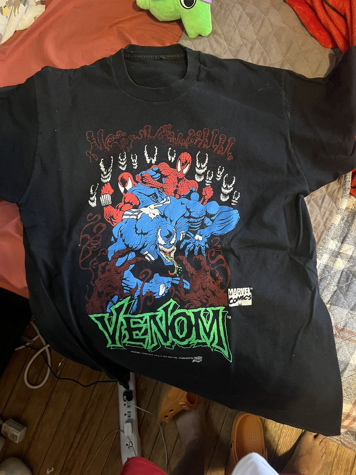 Vintage Vintage Spider-Man Venom Scarlet Spider Tee Size US XL / EU 56 / 4 - 1 Preview