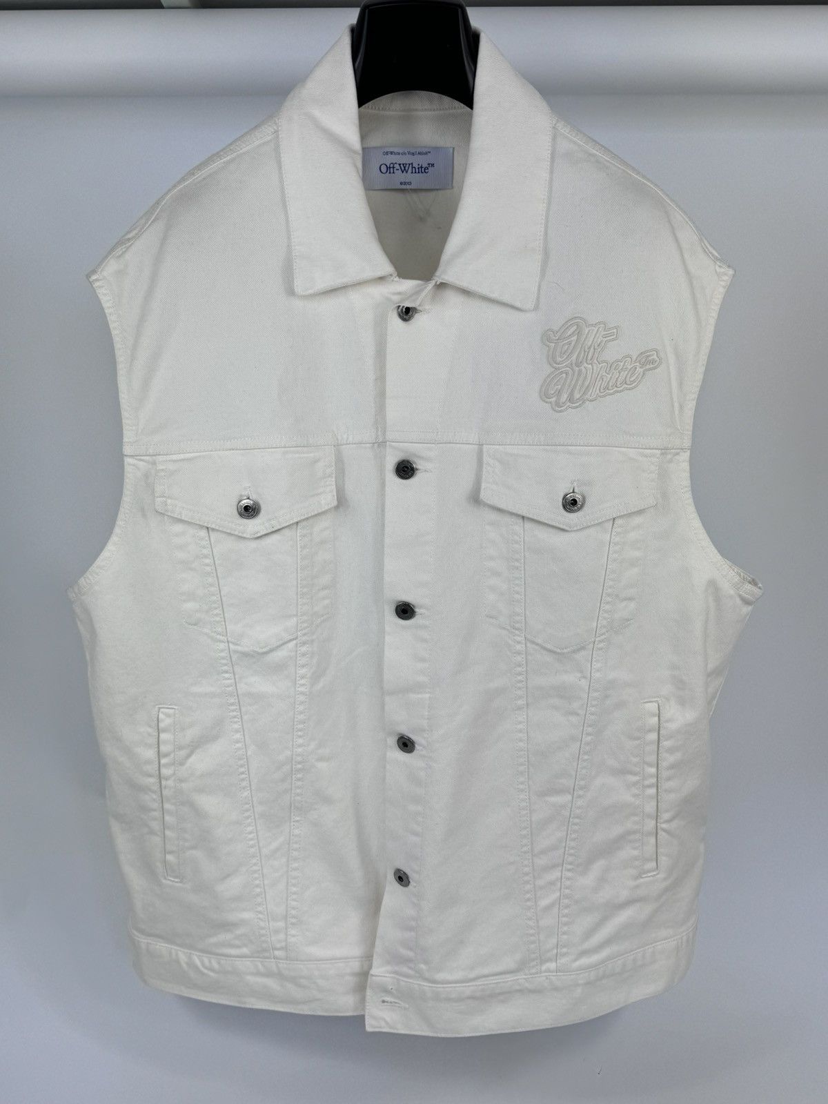 Off-White OVERSIZED DENIM VEST Size US XL / EU 56 / 4 - 1 Thumbnail