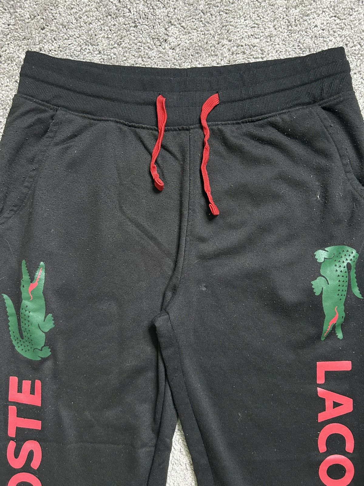 Lacoste Lacoste Spell Out Logo Sweatpants Size US 32 / EU 48 - 2 Thumbnail
