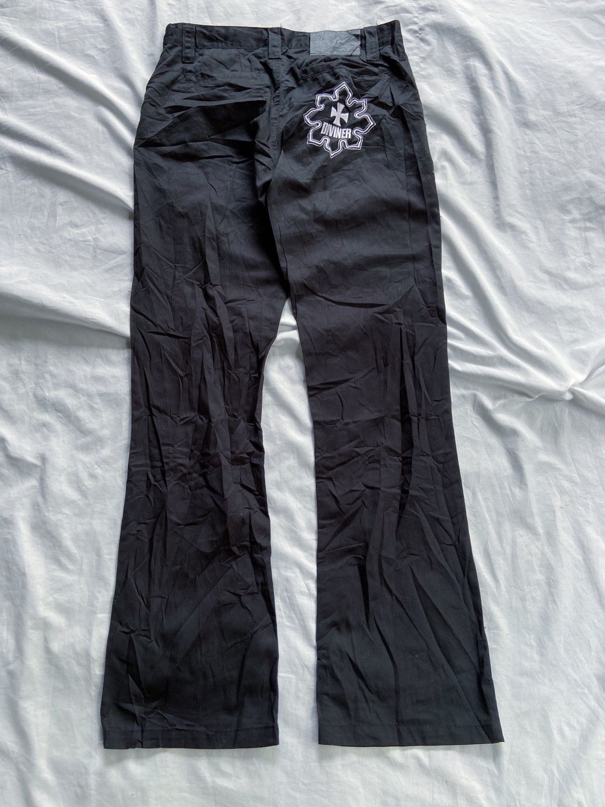 Le Grande Bleu (L.G.B.) JAPANESE DIVINER FLARED BALCK PANTS Size US 31 - 9 Thumbnail