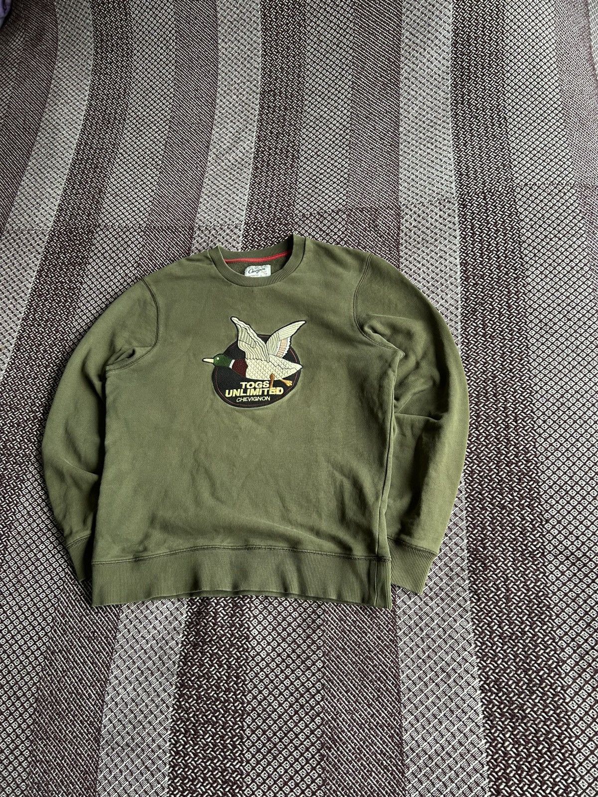 Chevignon × Vintage Chevignon Unlimited Sweatshirt Olive Green Streetwear Size S Size US S / EU 44-46 / 1 - 3 Thumbnail