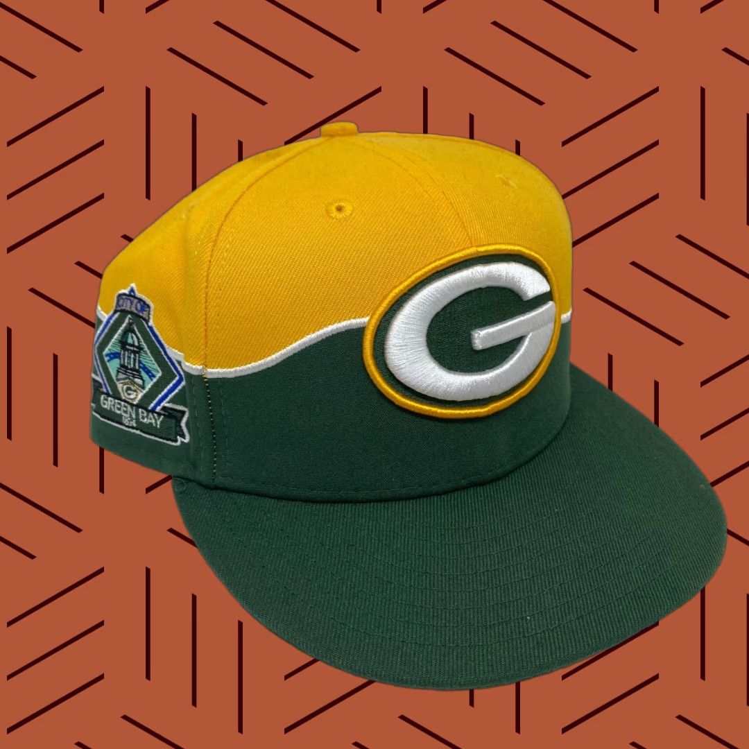 New Era GREEN BAY PACKERS Hat Cap NEW ERA Fitted 7 5/8 Football NFL 100TH Retro 59FIFTY Size ONE SIZE - 1 Thumbnail