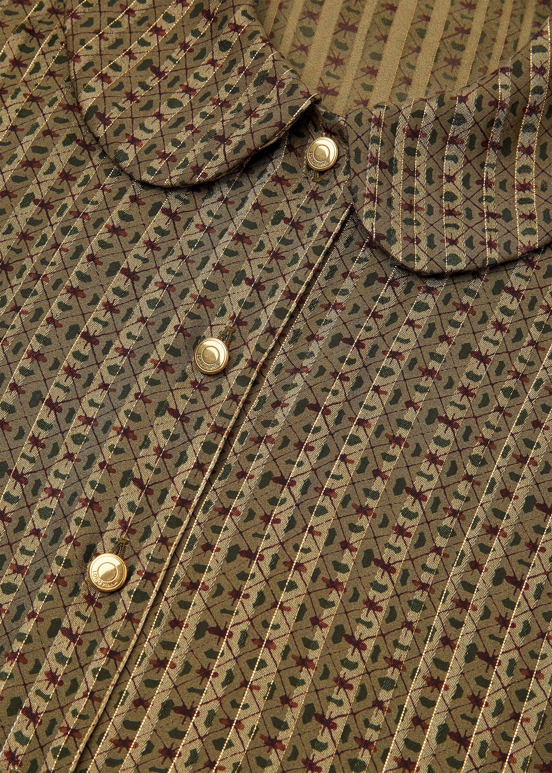Loro Piana os11x0326 FAQ9321 Laika Dress in Olive/Brown Size XS / US 0-2 / IT 36-38 - 7 Thumbnail