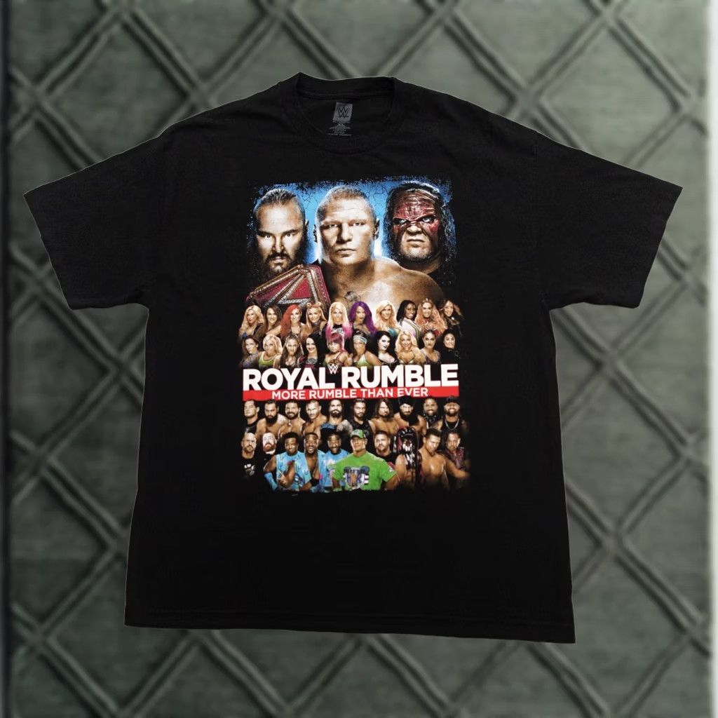 Vintage WWE Royal Rumble 2018 Mens XL in Black I Was There WRESTLING Tshirt 23x30 T-Shirt Mens XL Black I Was There WWE Royal Rumble 2018 Size US XL / EU 56 / 4 - 1 Thumbnail