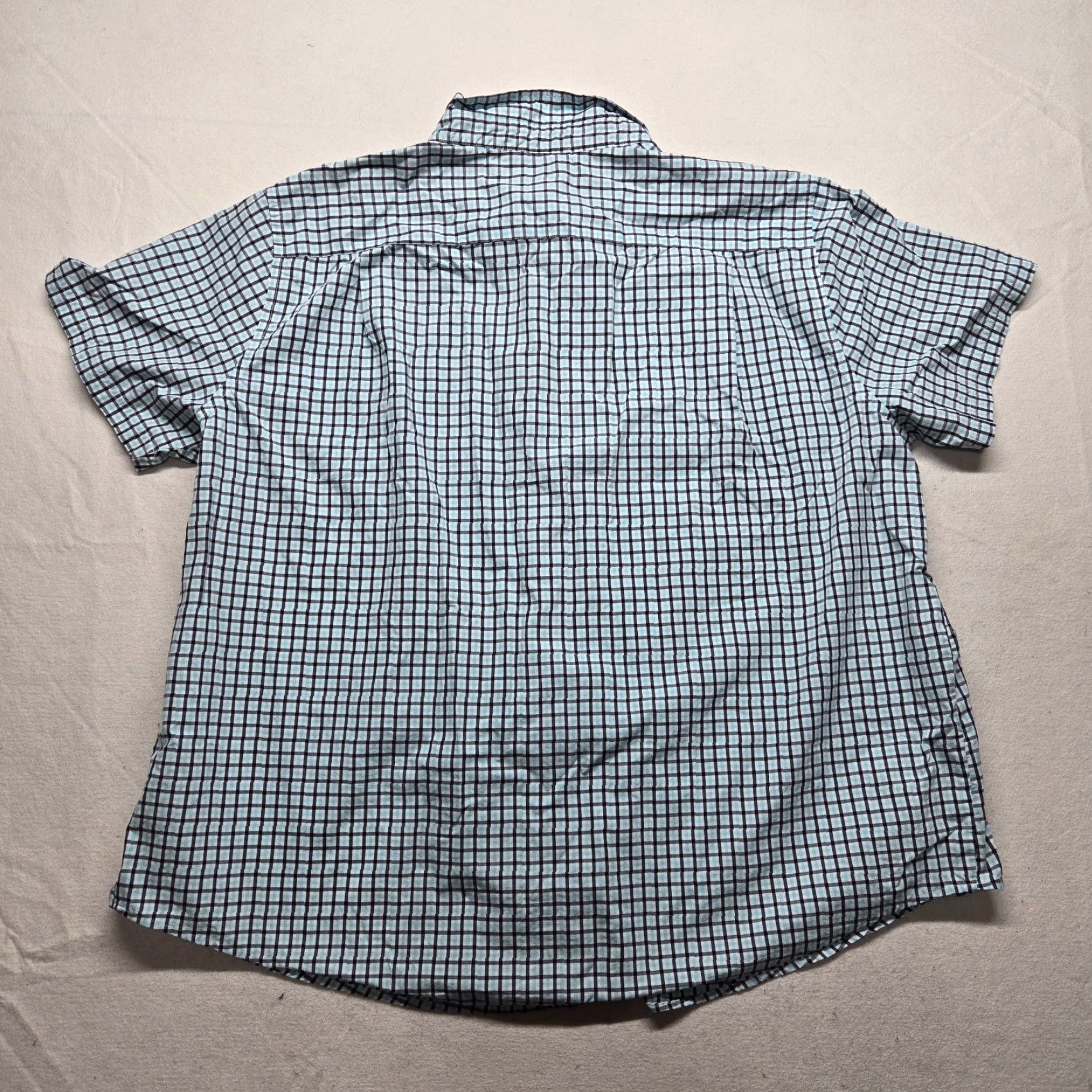 Croft & Barrow Croft & Barrow Shirt Blue Plaid Short Sleeve Button-Up Adult Men 4XB Easy Care Comfortable Casual Button-Down Classic Size US XXL / EU 58 / 5 - 7 Thumbnail