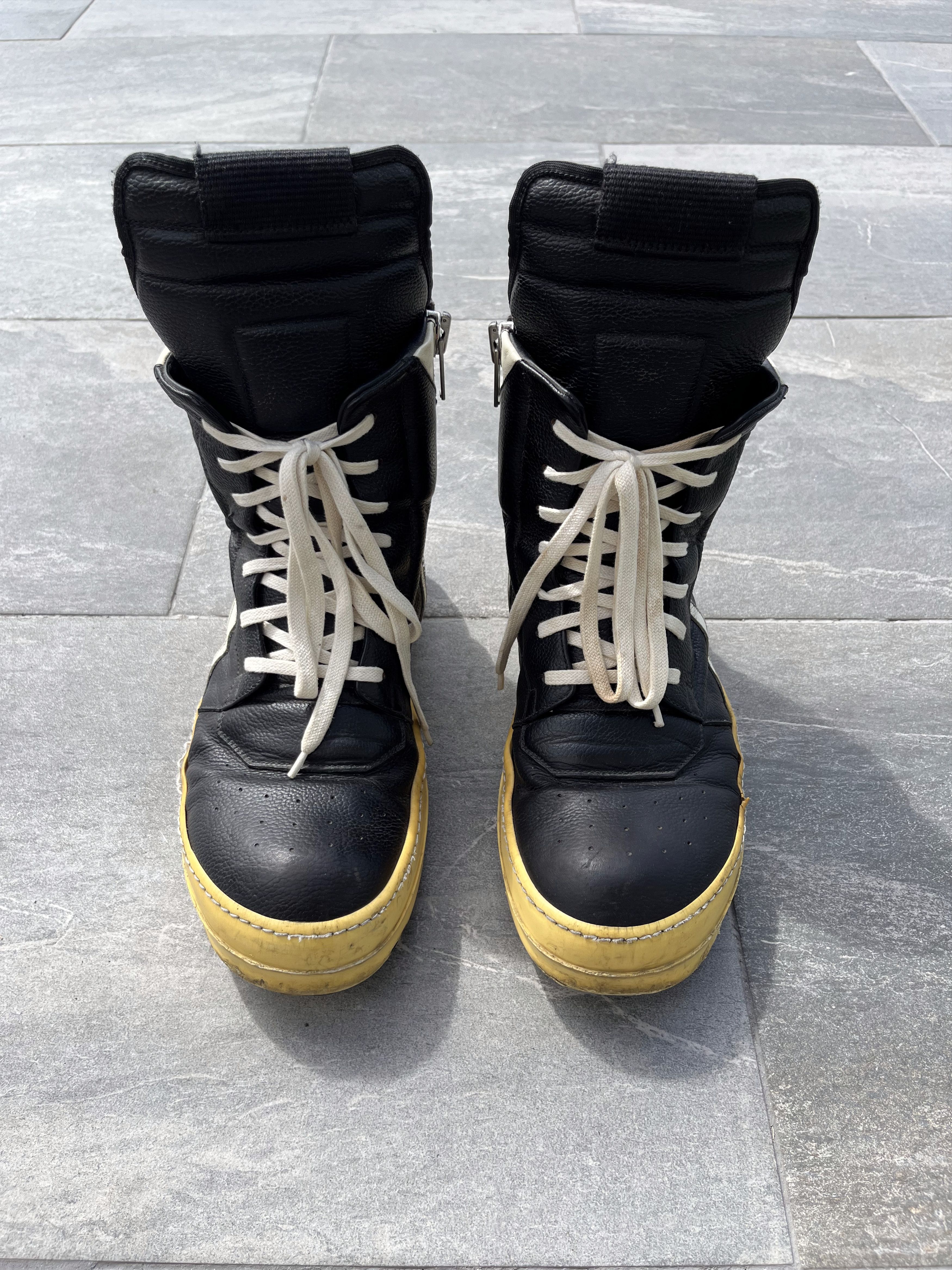 Rick Owens Rick Owens SS15 Milk Geo Basket Sneaker Size US 8 / EU 41 - 1 Thumbnail
