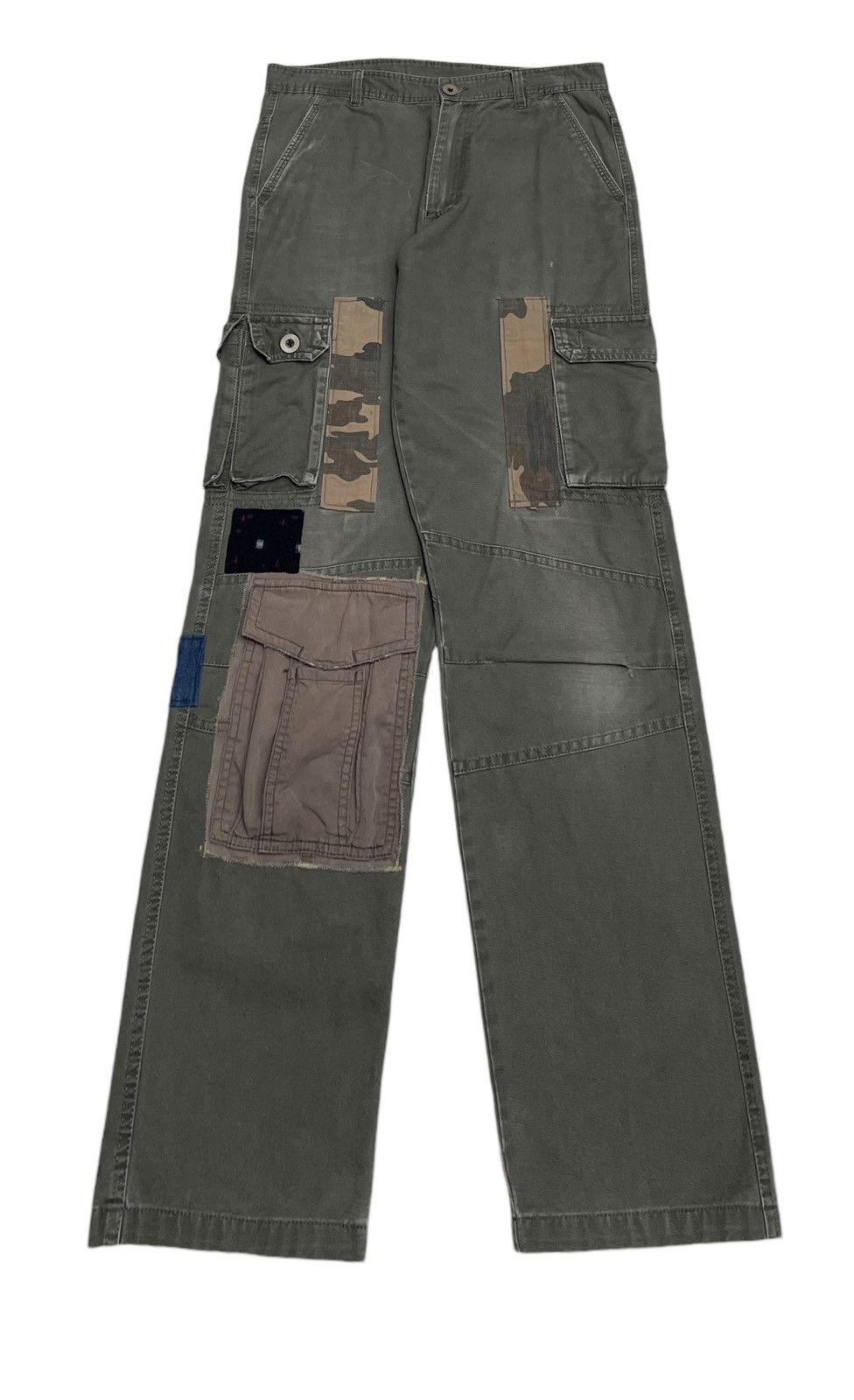 Vintage Rare Vintage Military M65 Sashiko Boro Cargo Pants 1990s Size US 32 / EU 48 - 1 Thumbnail