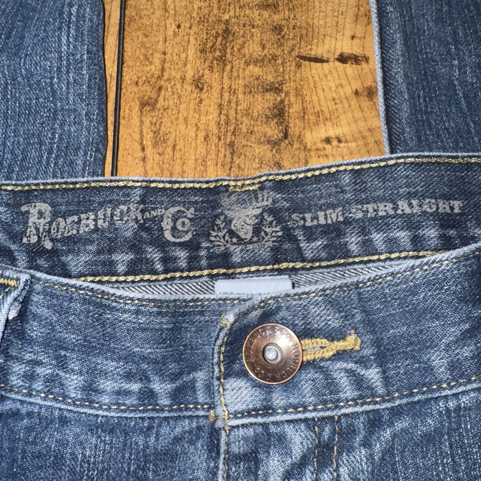 Sears × Vintage Roebuck And Co Slim Straight Denim Jeans 36x33 Size US 36 / EU 52 - 8 Thumbnail