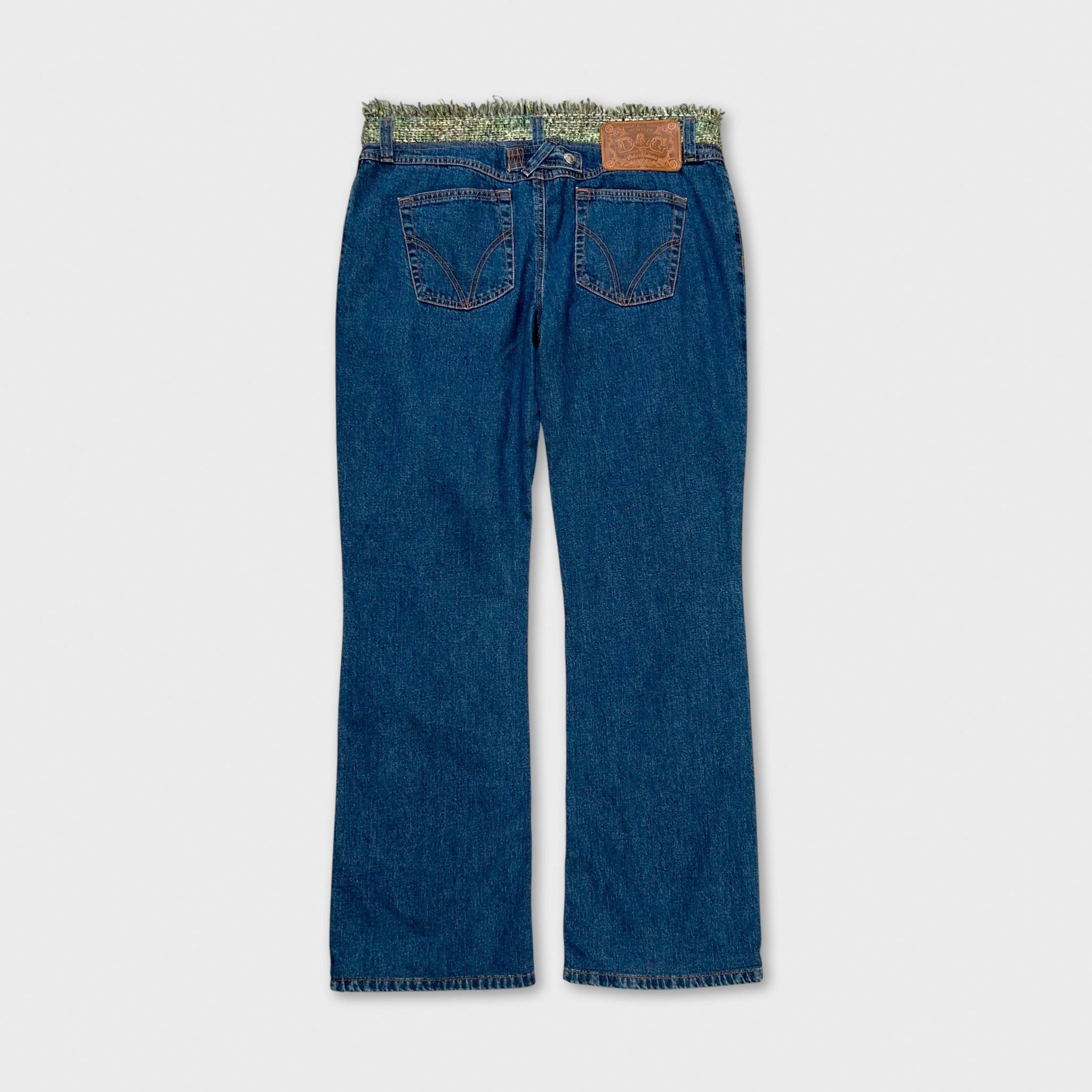 Dolce & Gabbana Dolce & Gabbana Green Tweed Denim Pants Size US 30 / EU 46 - 5 Thumbnail