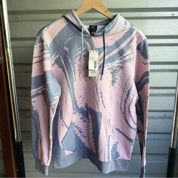 Adidas NWT ADIDAS WOMEN’S LUXE G HOODIE SAMPLE4U SILVER VIOLET SZ S Size S / US 4 / IT 40 - 1 Thumbnail