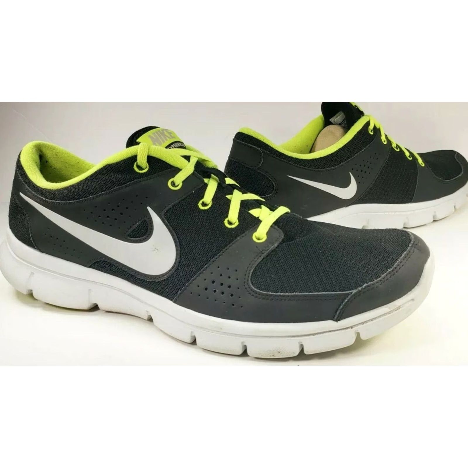 Nike Nike Flex Experience RN Mens Size 14M Neon Green Black 525762-004 Nike Flex Running Shoes Mens 14M Black and green neon Size US 14 / EU 47 - 5 Thumbnail