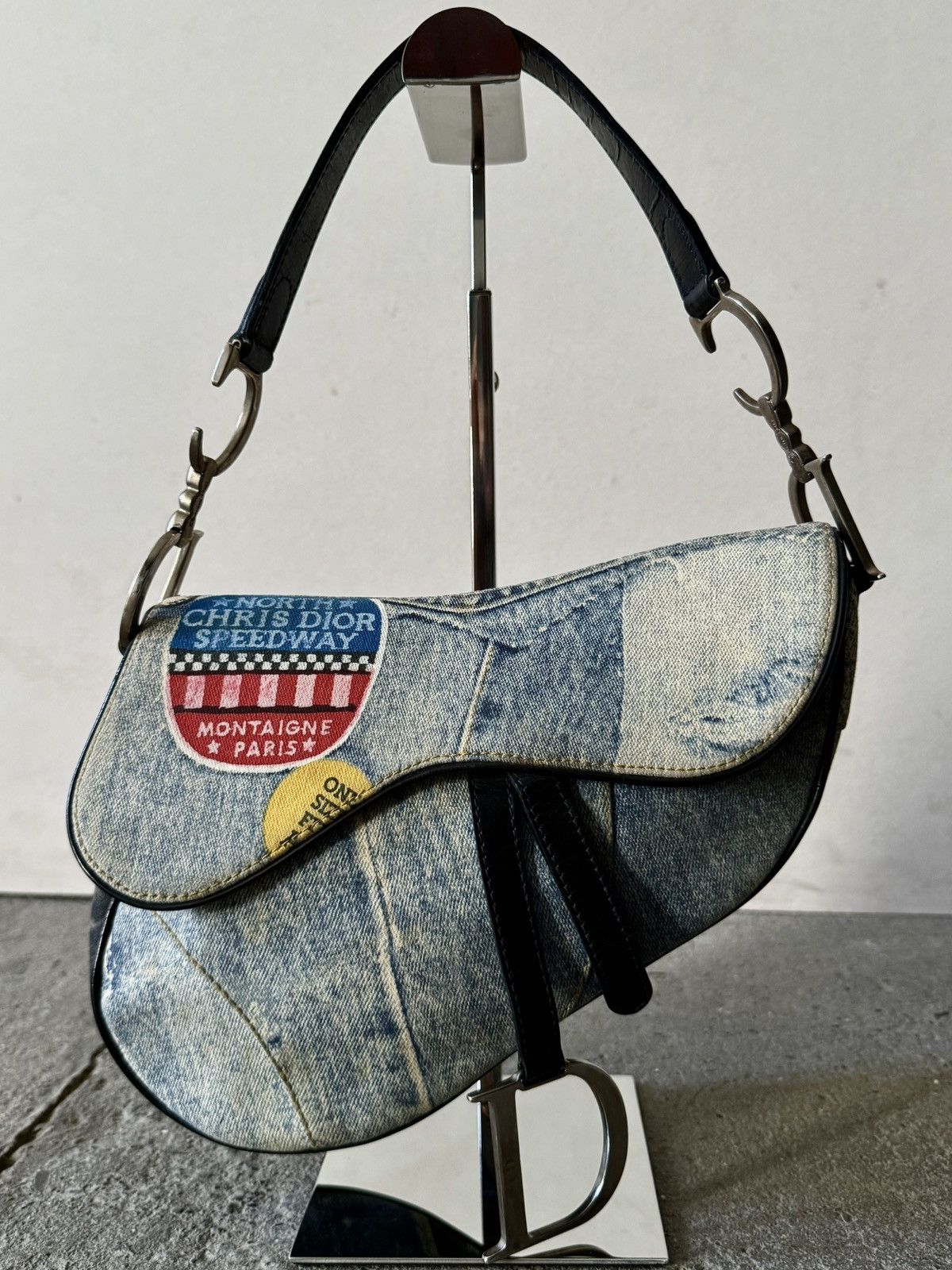 Dior Dior - John Galliano - SS2001 - Speedy way Denim -Saddle Bag Size ONE SIZE - 8 Thumbnail