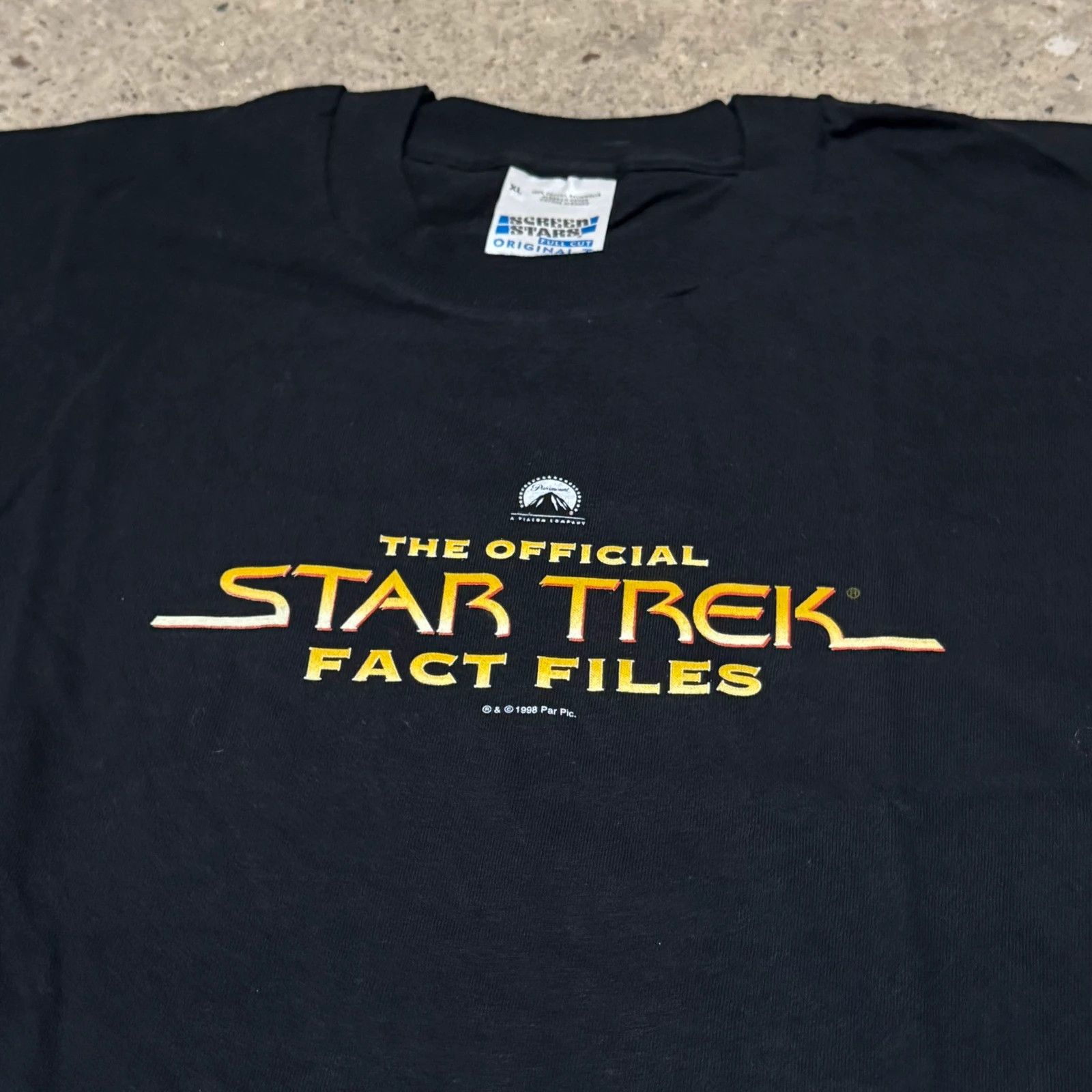Vintage Vintage 90s star treck t-shirt promo Size US XL / EU 56 / 4 - 2 Thumbnail