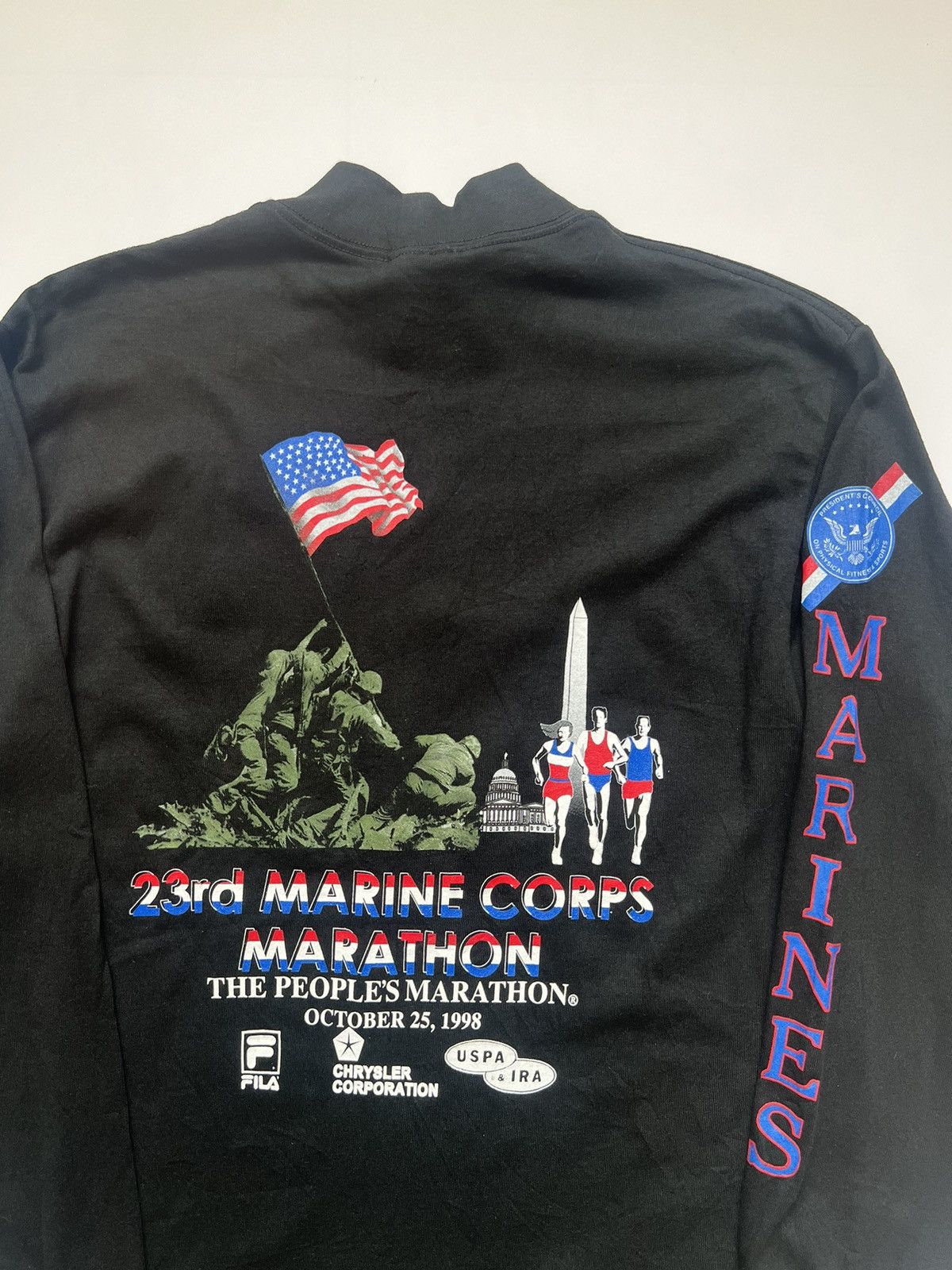 Lee × Vintage 1990's Lee Usmc Marines Corps Marathon Competition Size US M / EU 48-50 / 2 - 7 Thumbnail