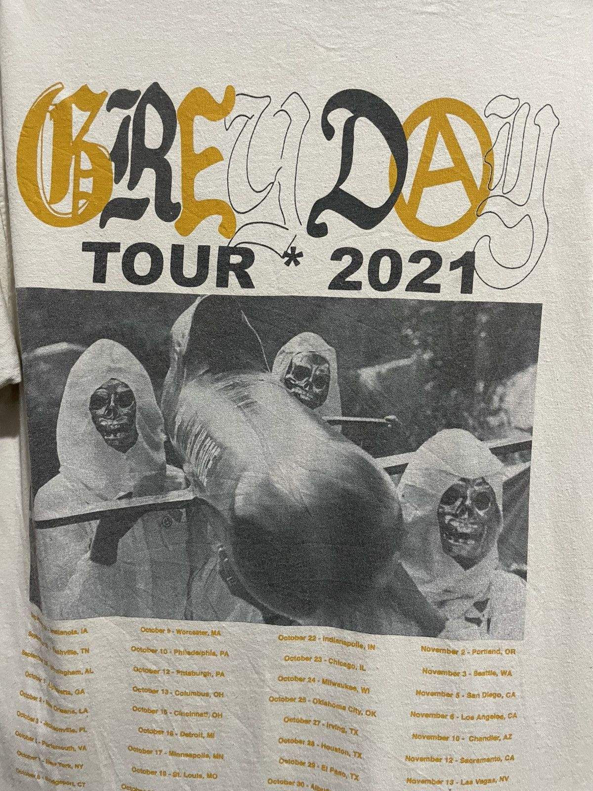 Fuck The Population × G59 Records Grey Day Tour Vintage Distressed Shirts Size US M / EU 48-50 / 2 - 9 Thumbnail