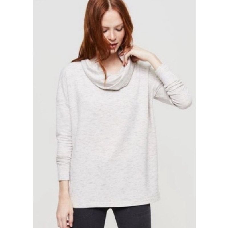 Lou & Grey Lou & Grey Signature Soft Cowl Neck Gray Pullover Tunic,M Size M / US 6-8 / IT 42-44 - 1 Thumbnail
