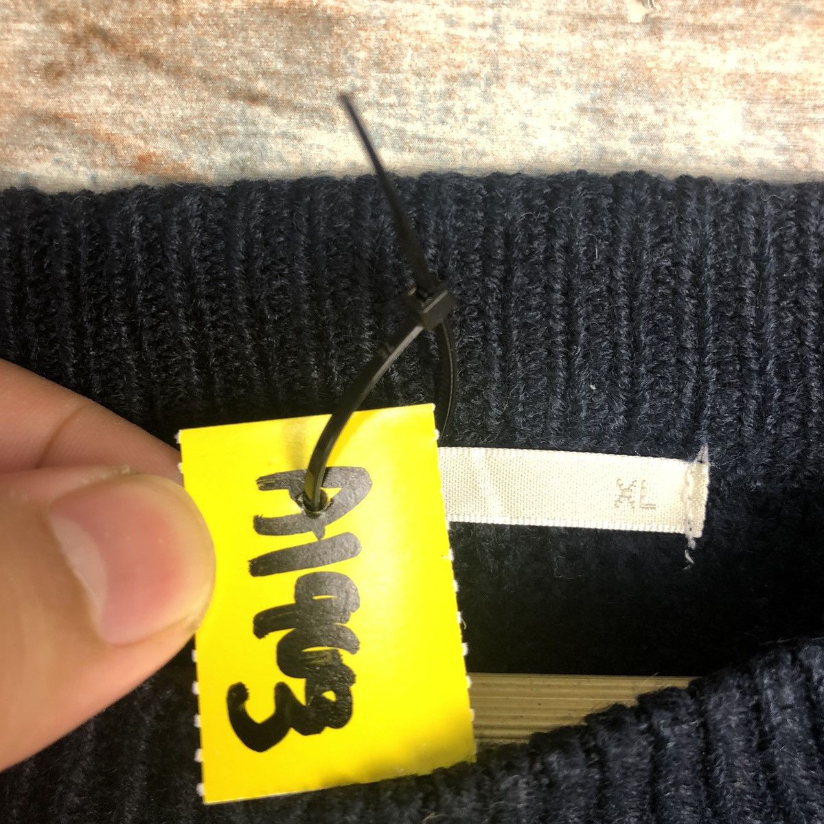 GU × Homespun Knitwear × Japanese Brand GU japan Dark Blue cable Knitwear #A1903 Size L / US 10 / IT 46 - 9 Thumbnail