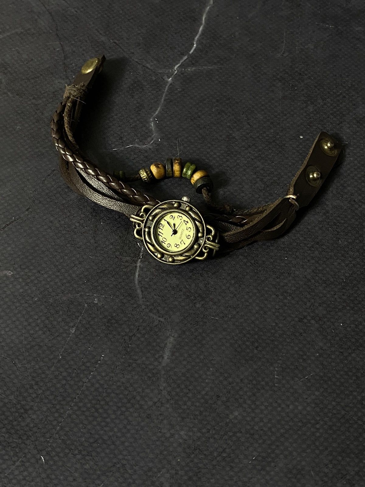 Japanese Brand Bohemian Style Vintage Watch with Leather Strap Size ONE SIZE - 3 Thumbnail