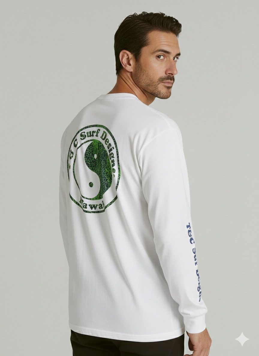 Sun Surf Vintage T&C Surf Designs Hawaii Yin-Yang Long Sleeve T-Shirt Size US L / EU 52-54 / 3 - 2 Thumbnail