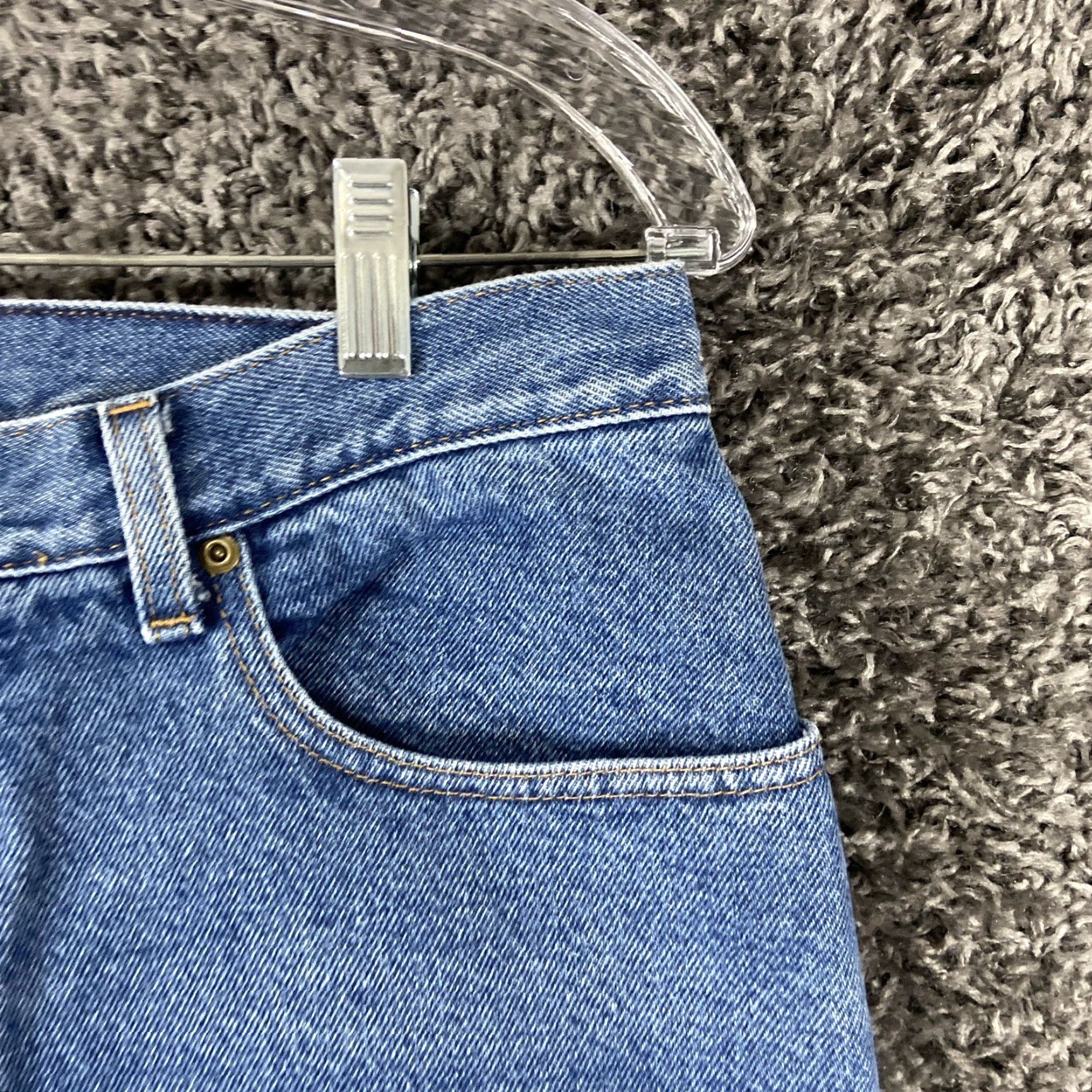 Vintage L.L. Bean Women's Relaxed Fit Lined Blue Jeans Size 12 Regular - Straight Style Size 34" / US 12 / IT 48 - 3 Thumbnail