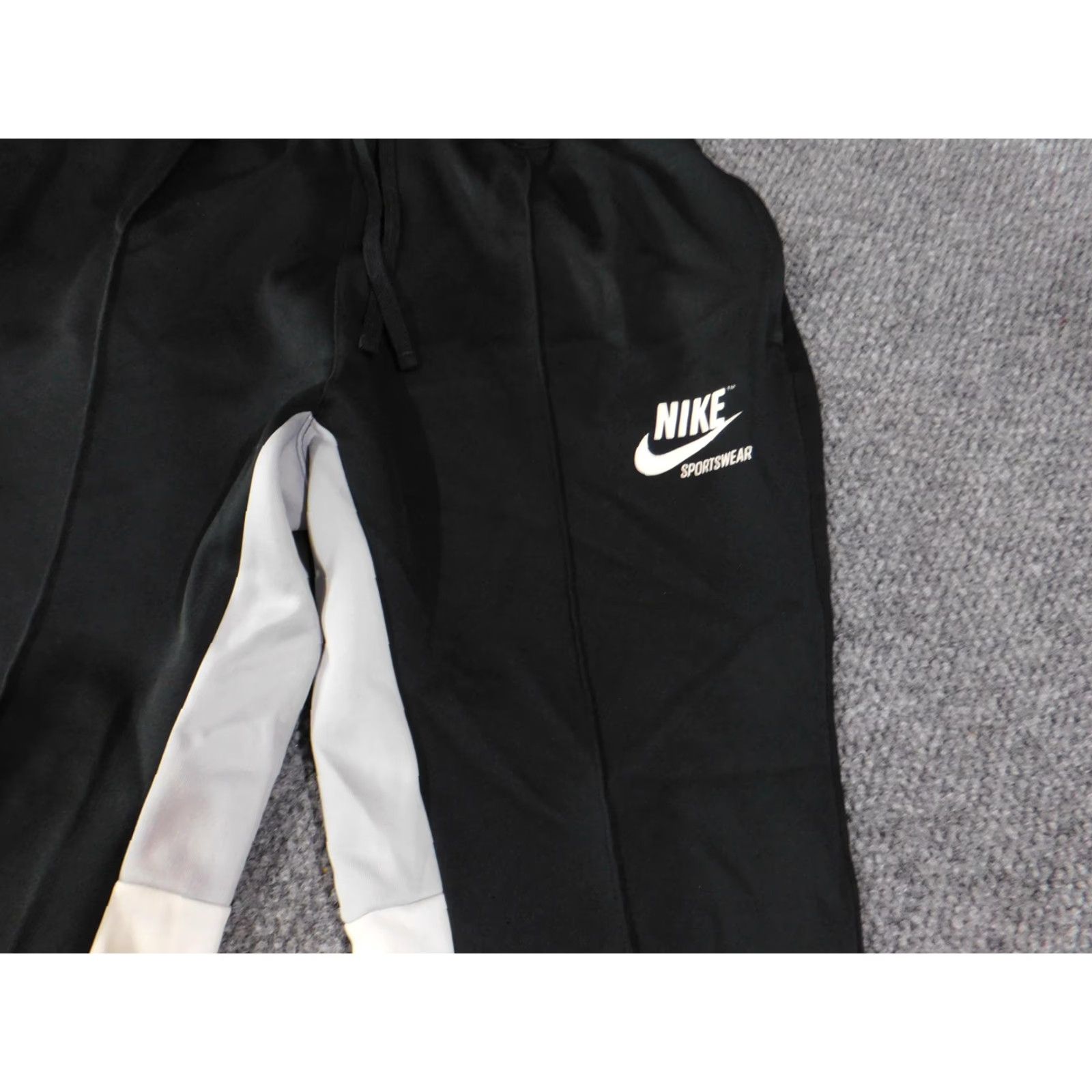 Nike Nike Sportswear Track Pants Mens XL Black White Pockets Side Stripe Gym Training Jogging Size US 36 / EU 52 - 4 Thumbnail