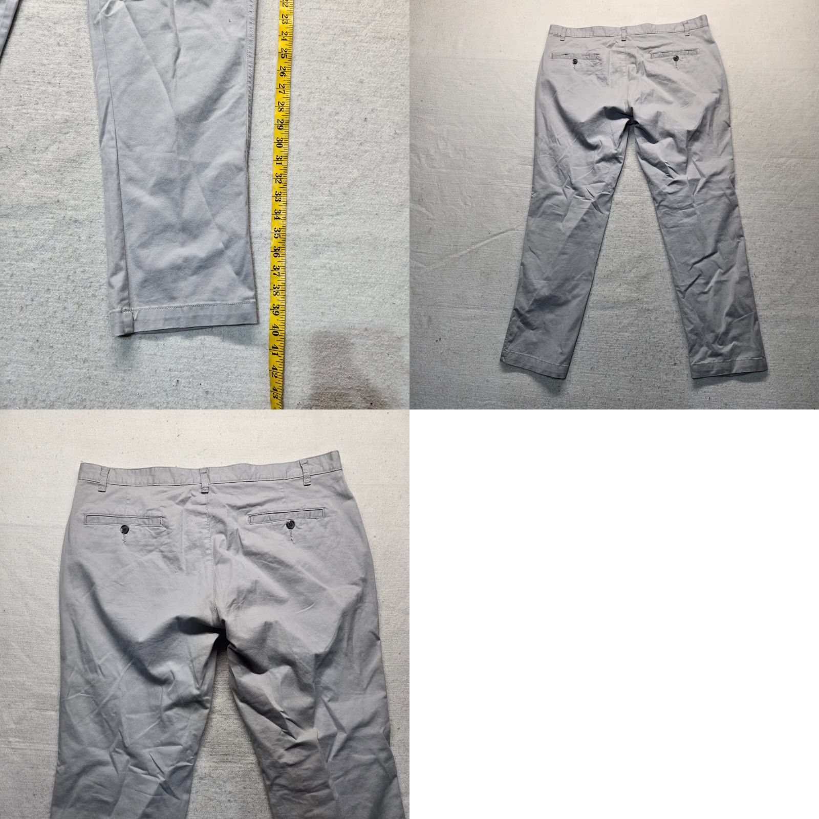 George George Solid Gray Chino Pants Adult Mens Size 38 x 30 Size US 38 / EU 54 - 8 Thumbnail