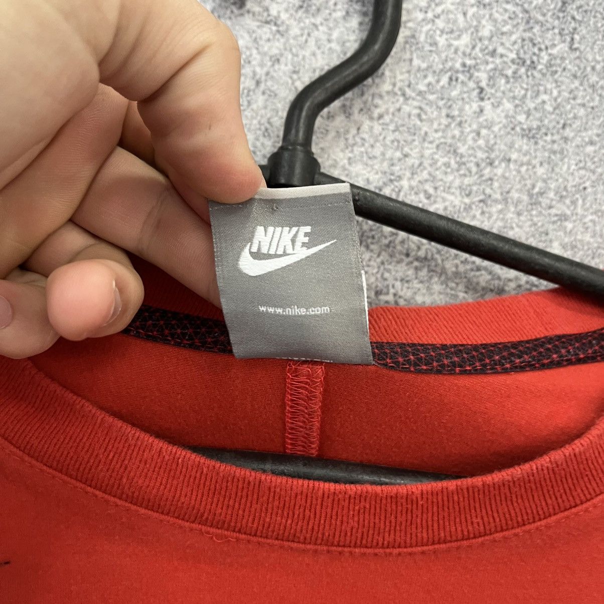 Nike Nike Shox Vintage Long Sleeve Red Big Logo Drill Size US S / EU 44-46 / 1 - 14 Thumbnail