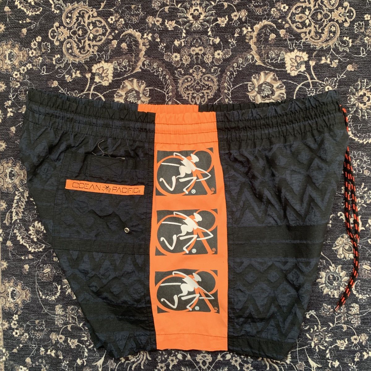 Ocean Pacific Vintage 90s Ocean Pacific Abstract Pattern Surfwear Shorts Size US 30 / EU 46 - 3 Thumbnail