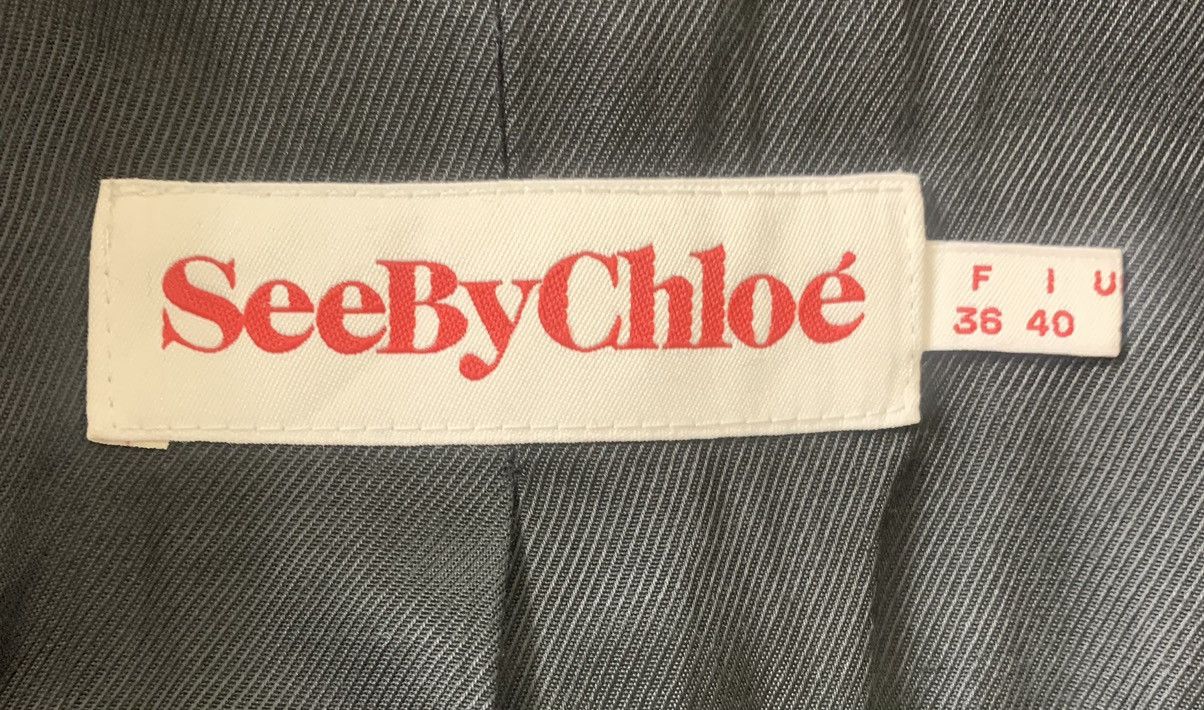 Designer × See by Chloe See By Chloe Designer Made In Italy Blazer Coat Haringbone Size S / US 4 / IT 40 - 9 Thumbnail