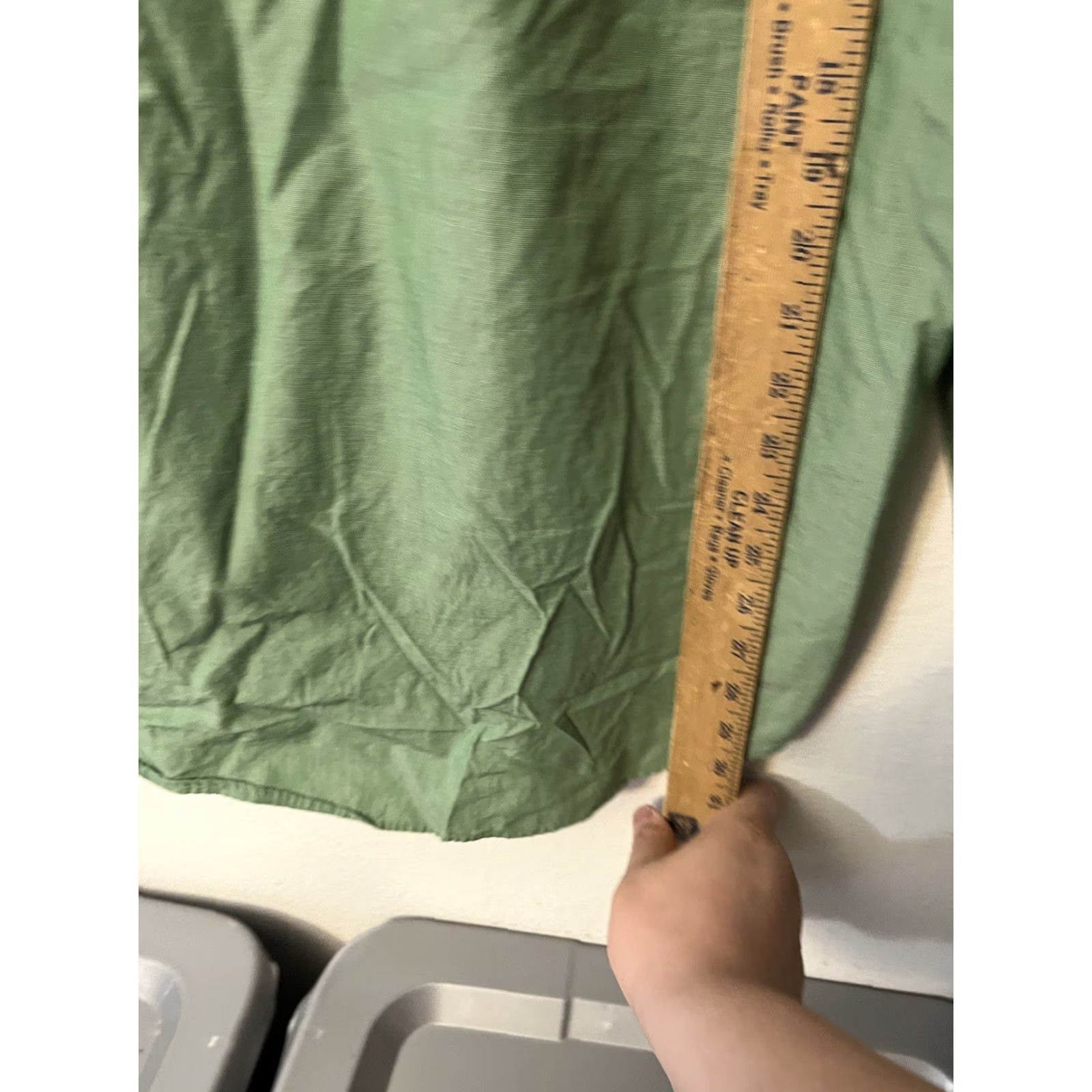 Express Express Button Down Shirt Men’s M Slim Cotton Green Long Sleeve Solid Button-Up Casual Size US M / EU 48-50 / 2 - 4 Thumbnail