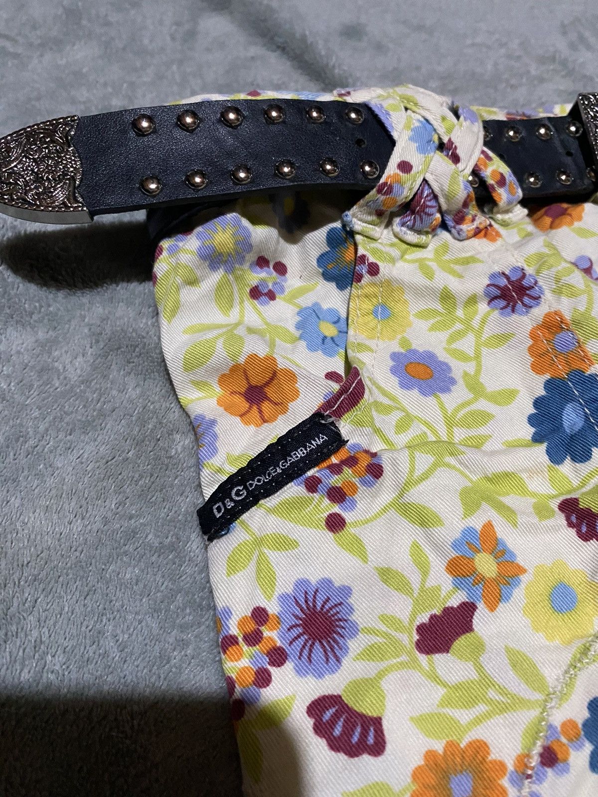 Dolce & Gabbana Vintage y2k vibes Dolce & Gabbana Floral Flare Jeans Size 32" / US 10 / IT 46 - 3 Thumbnail