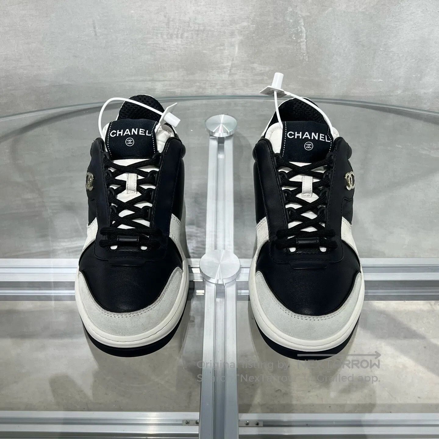 Chanel Chanel 23C Black and White Double C Gold Label Sports Shoe Size US 5.5 / IT 35.5 - 2 Thumbnail