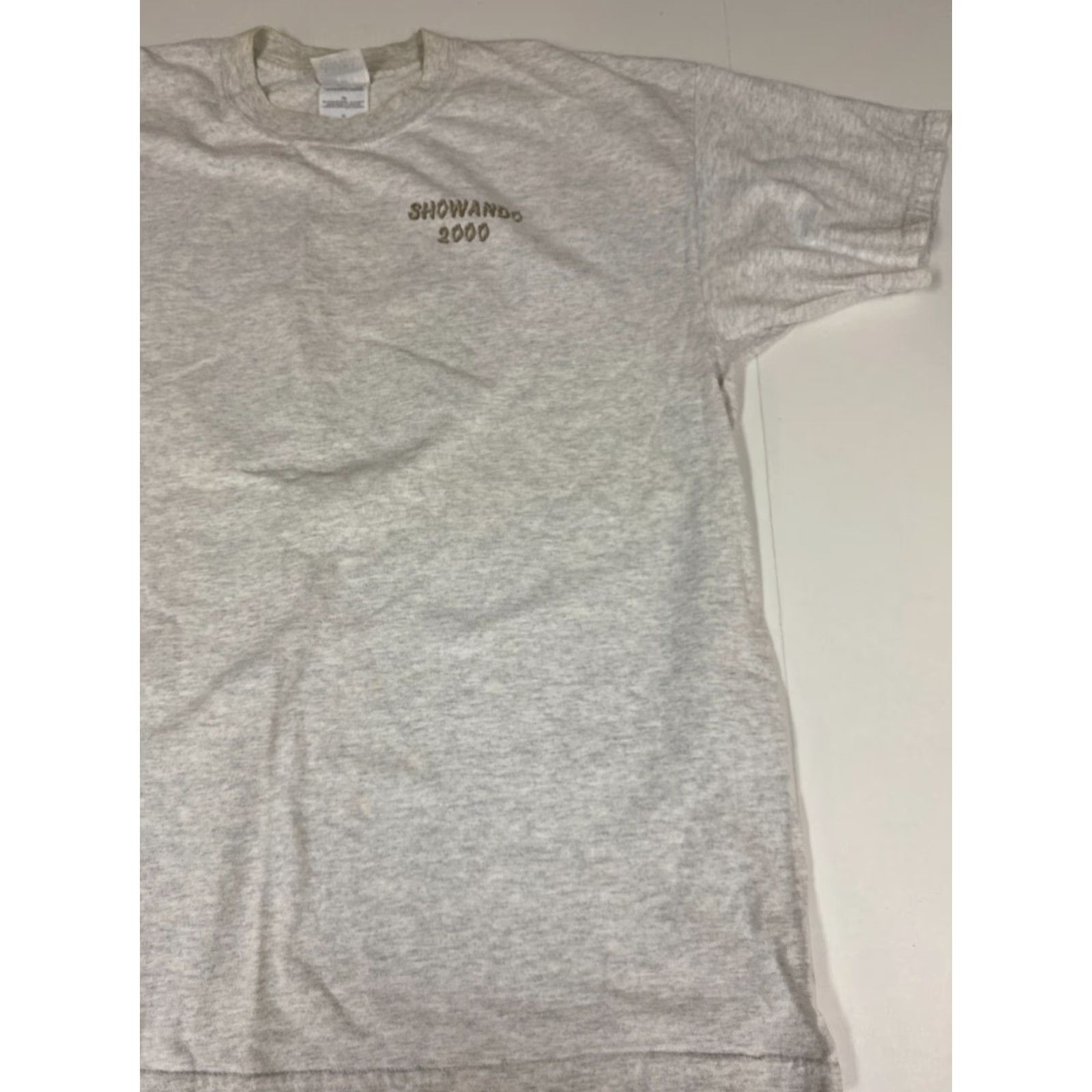 Gildan Gildan Mens Shirt XL Gray Crew Neck Cotton Short Sleeve Logo Atlanta Woodcraft Vintage: No Size US XL / EU 56 / 4 - 2 Thumbnail