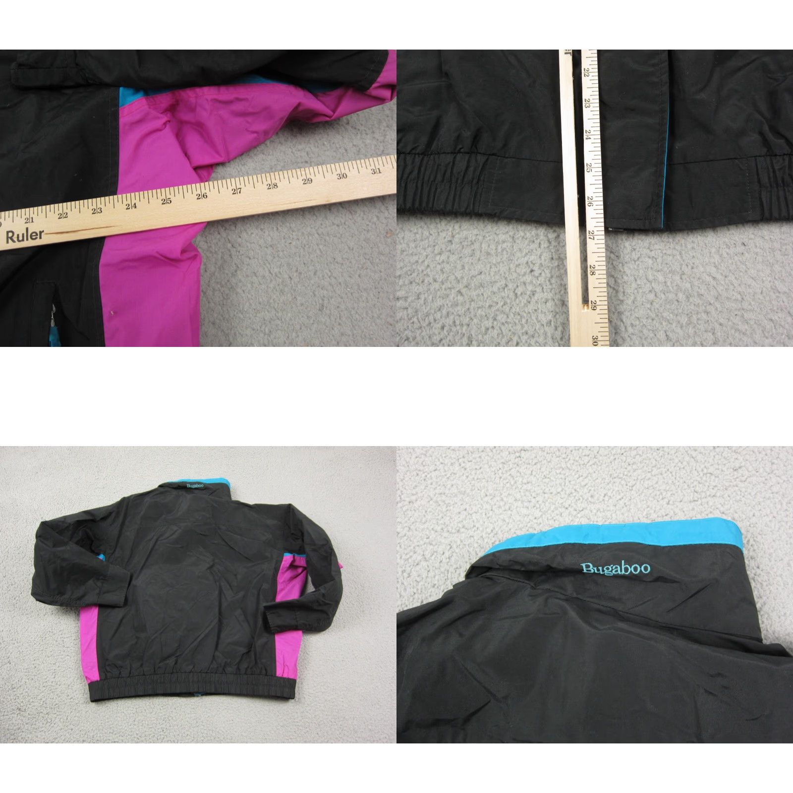 Vintage VINTAGE Columbia Jacket Womens XL Black Windbreaker Bugaboo 90s Full Zip Size XL / US 12-14 / IT 48-50 - 9 Thumbnail