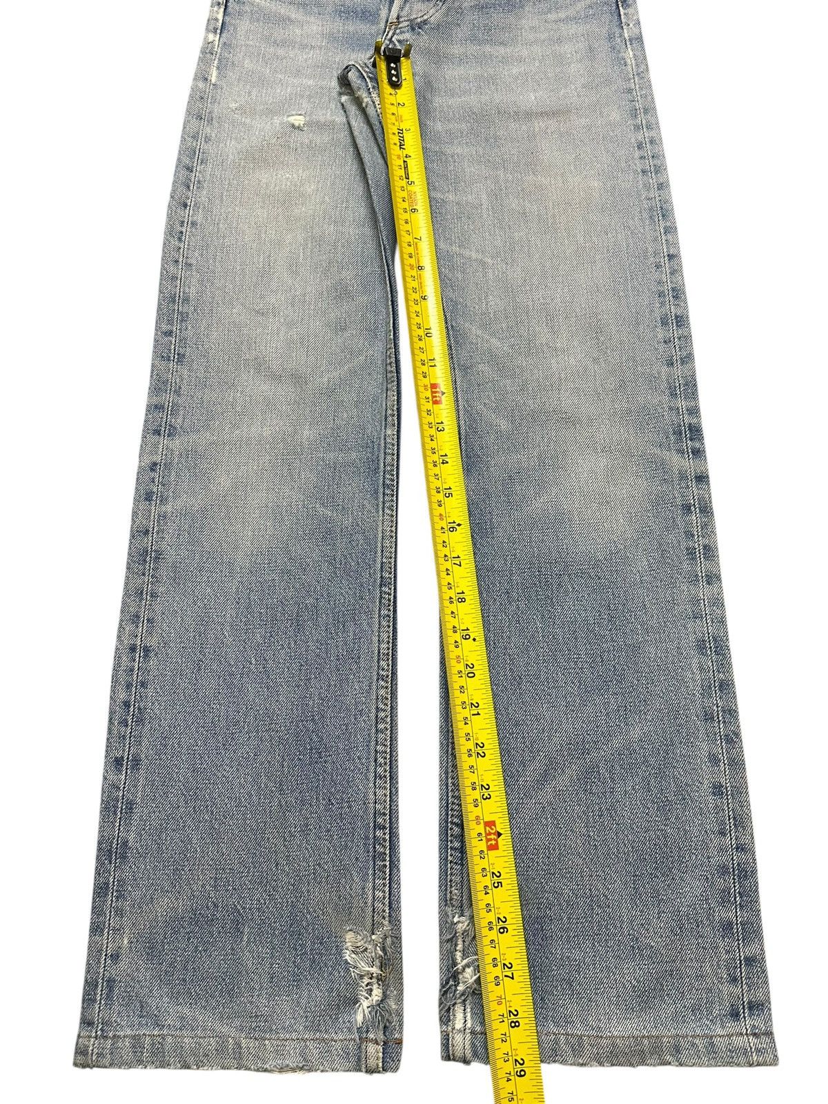 A.P.C. Vintage APC Blue Faded Wash Whisker Distress Style Jeans Size 26" / US 2 / IT 38 - 14 Thumbnail
