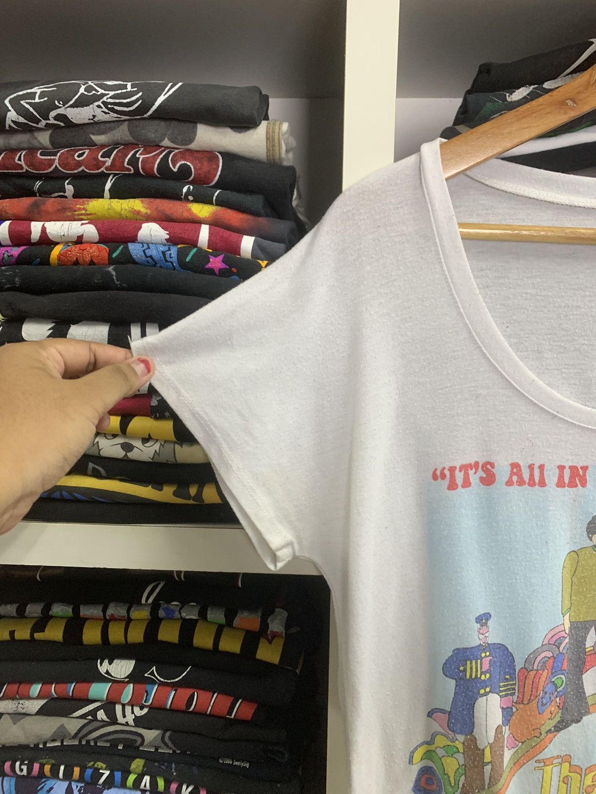 Band Tees × Vintage The Beatles & Submarines womens tee Size US M / EU 48-50 / 2 - 6 Thumbnail