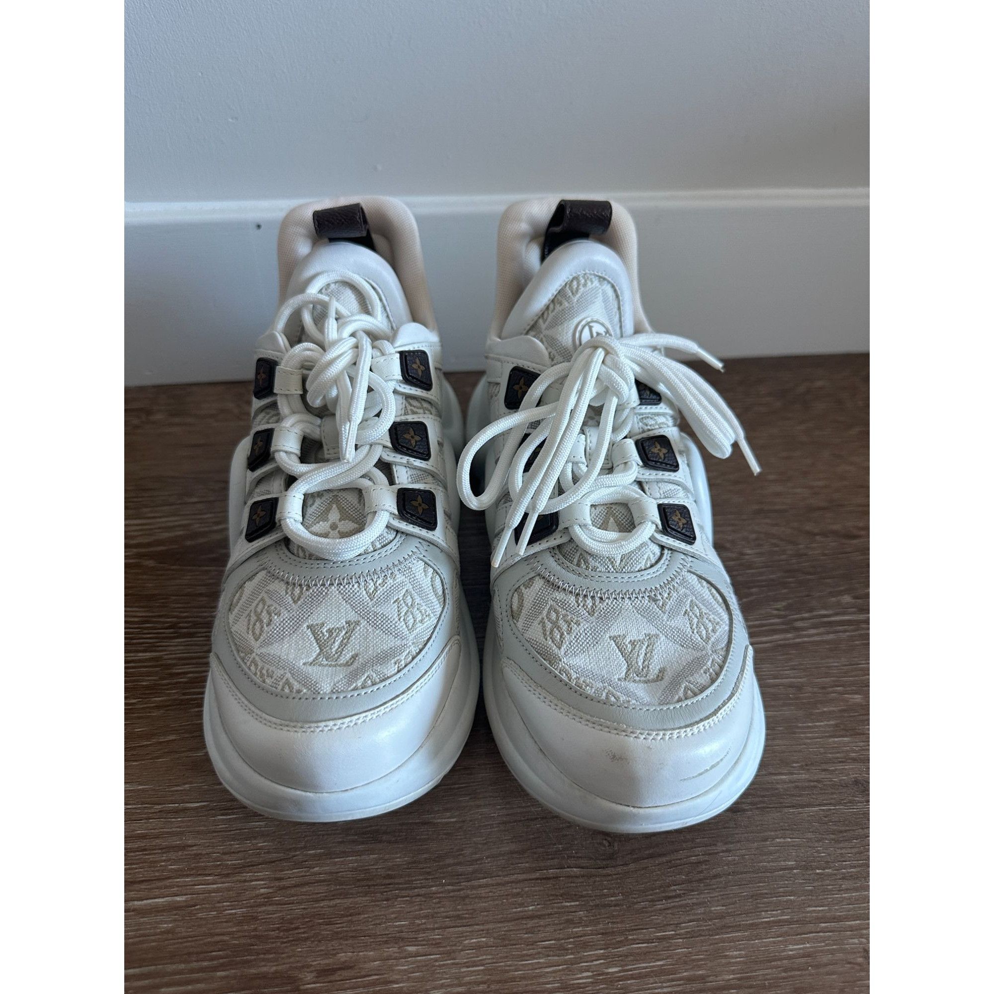 Louis Vuitton Louis Vuitton Louis Vuitton Archlight cloth trainers Monogra Size US 7 / IT 37 - 2 Thumbnail