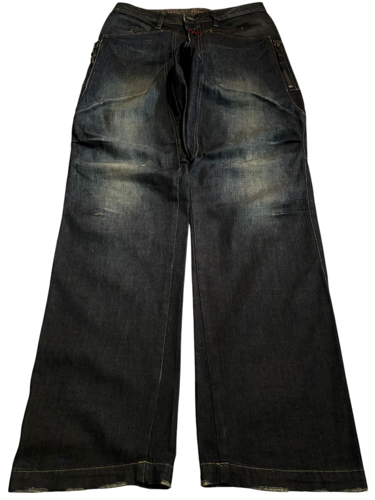 Y2k Vtg MFG Marithe Francois Girbaud Baggy Faded Jeans