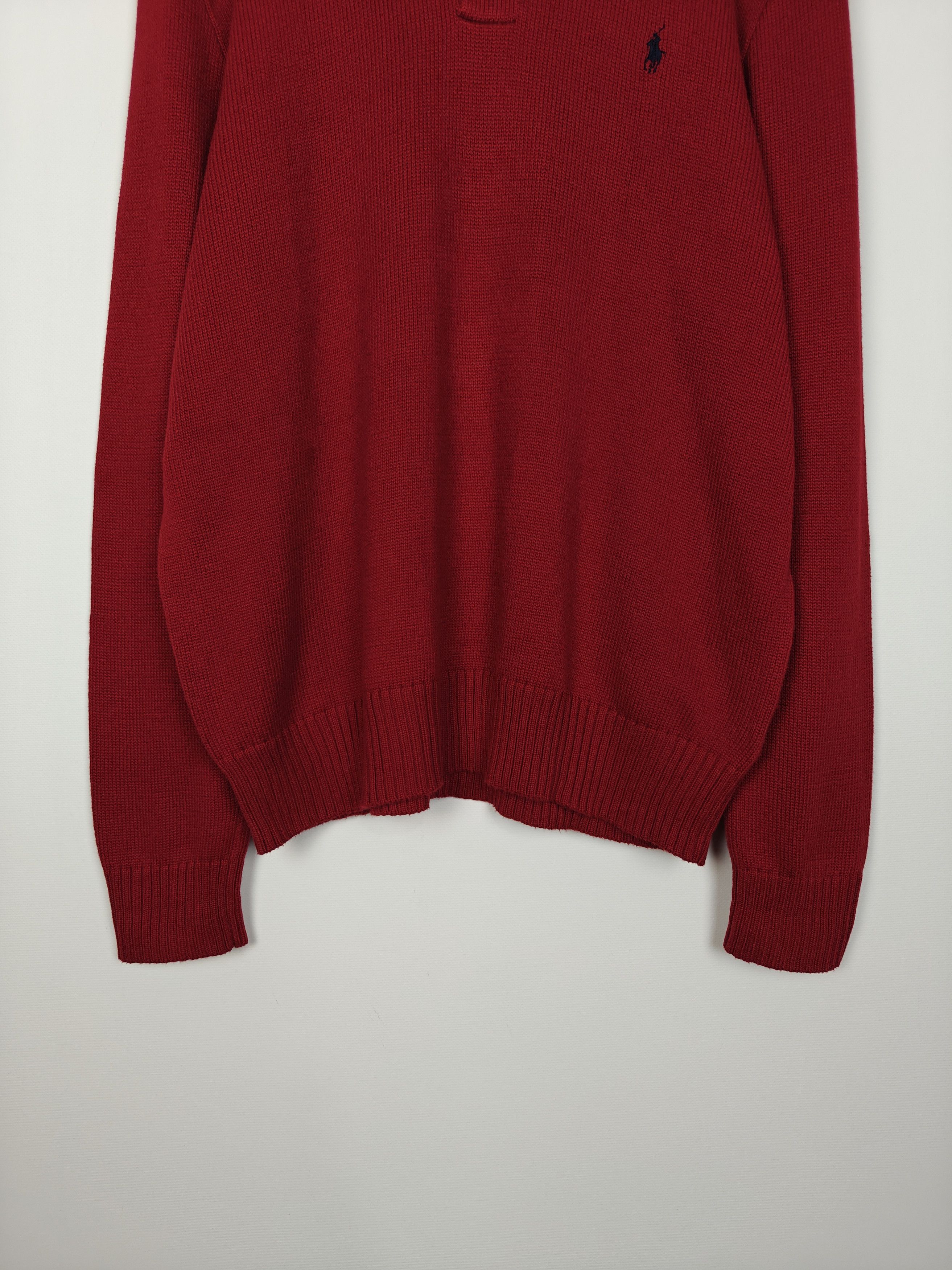 Polo Ralph Lauren Polo Ralph Lauren Knit Sweater Pullover Red size XL Size US XL / EU 56 / 4 - 3 Thumbnail