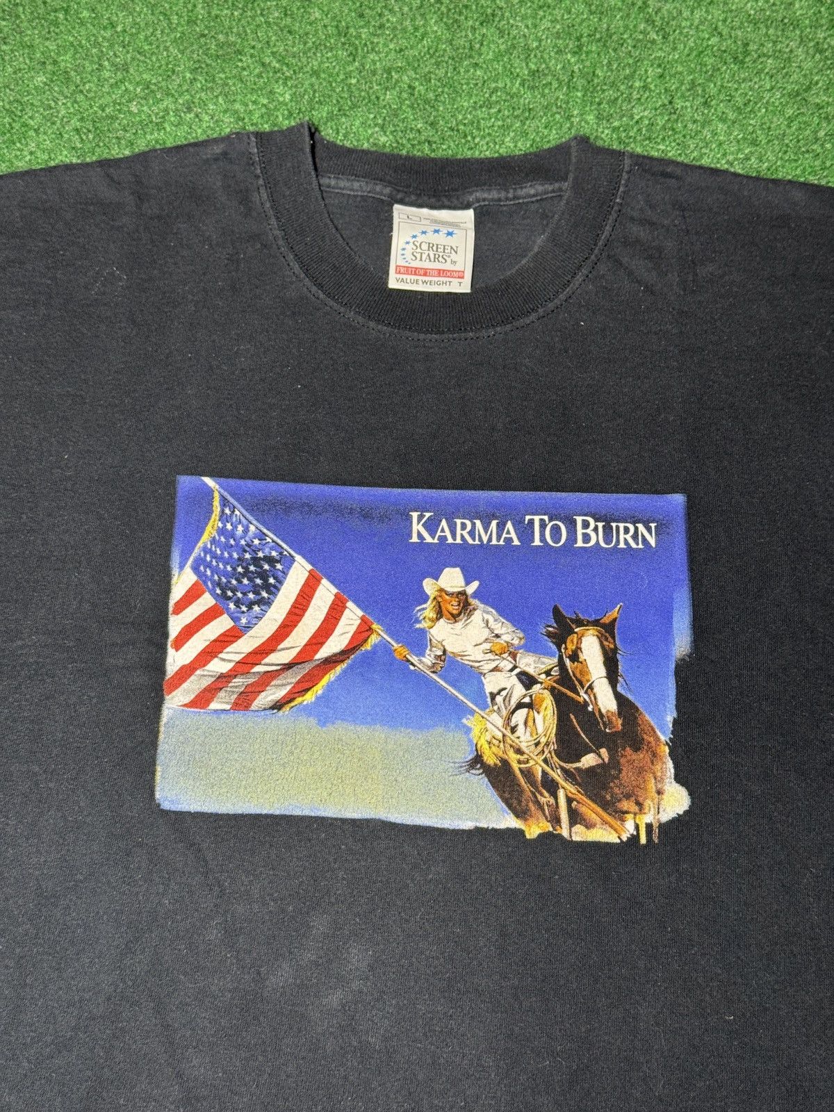 Band Tees × Vintage Vintage 90s Karma To Burn Wild Purgatory Euro Tour T Shirt Size US L / EU 52-54 / 3 - 2 Thumbnail