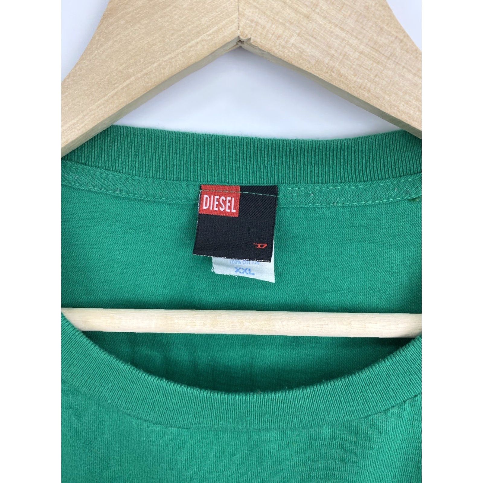 Diesel VINTAGE Diesel Big logo T-Shirt Mens XXL Green 90s Y2K Retro Logo Shirt Size US XXL / EU 58 / 5 - 5 Thumbnail
