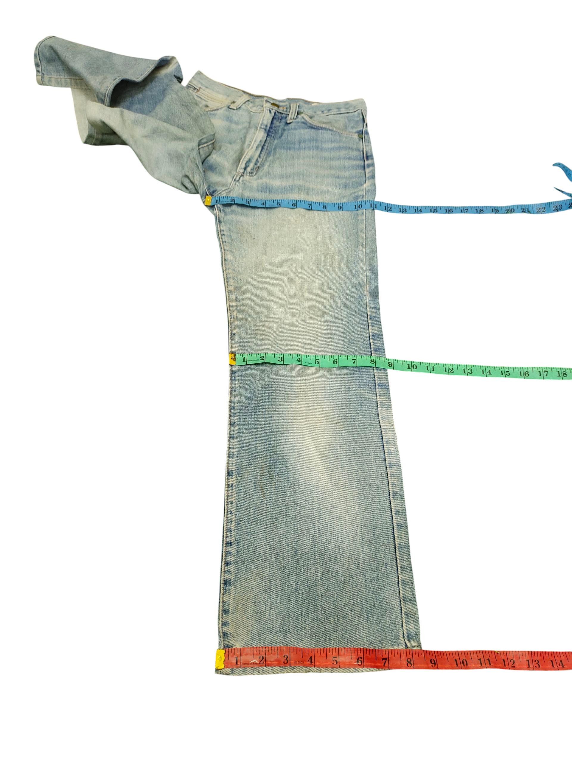 Comme des Garcons × Undercover Vintage 90s Wrangler Clawmark Distress Faded Rusty Jeans Size US 28 / EU 44 - 8 Thumbnail
