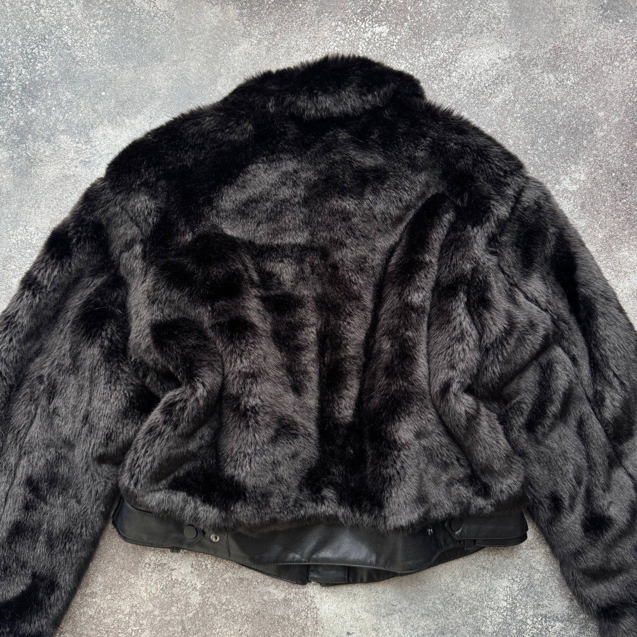 Hysteric Glamour Orsay Y2K Glam Black Faux Fur Oversized Bomber Jacket Size L / US 10 / IT 46 - 12 Thumbnail