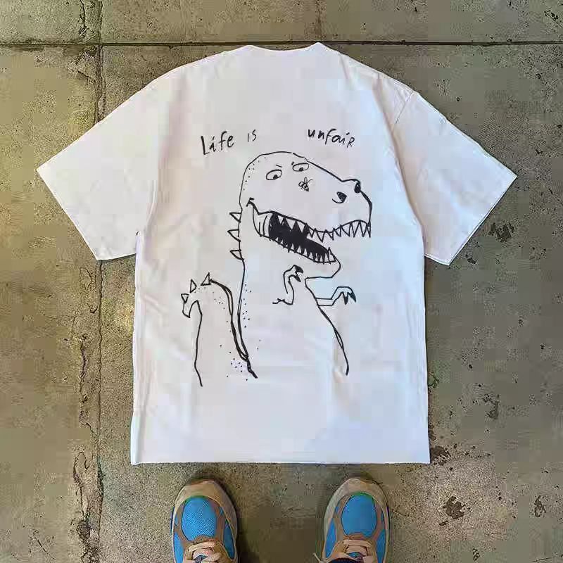 Vintage Dinosaur pattern street washed vintage t-shirt Size US M / EU 48-50 / 2 - 1 Thumbnail