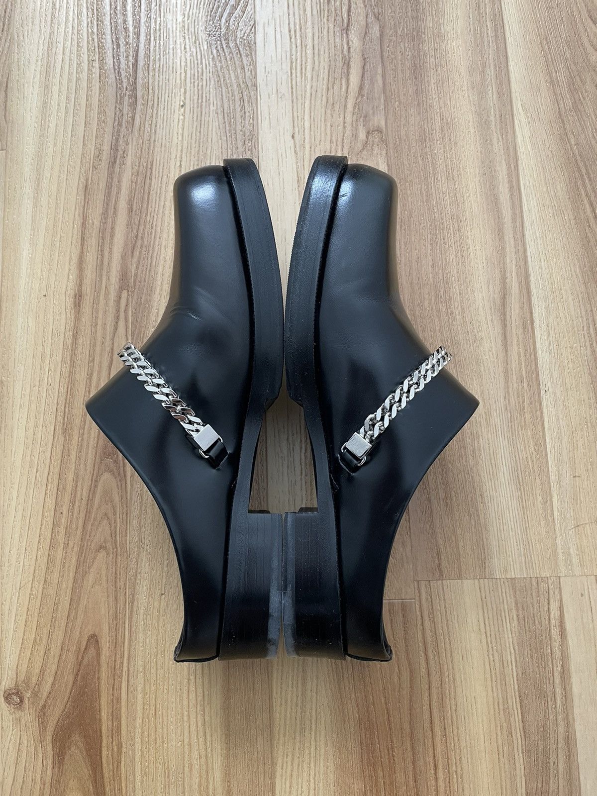 1017 ALYX 9SM Alyx Cubix Chain Mule Black Leather Size US 10 / EU 43 - 2 Thumbnail